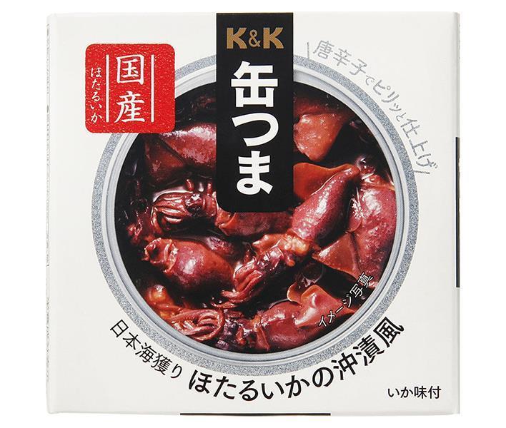 【送料無料・メーカー/問屋直送品・代引不可】国分 K&K 缶つま 日本海獲り ほたるいかの沖漬風 70g×12..