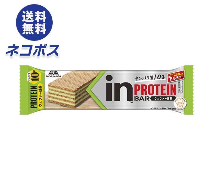 【全国送料無料】【ネコポス】森永製菓 inバープロテイン 抹茶 ×12本入｜ 栄養 バー 抹茶 プロテインのサムネイル
