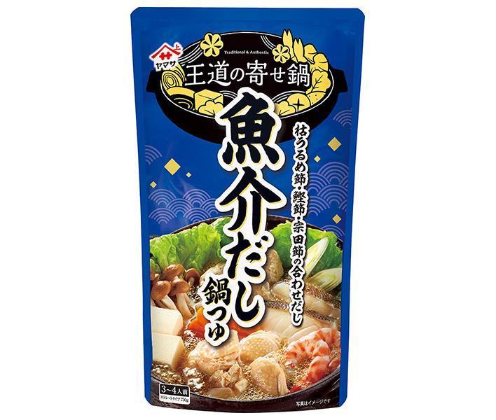 JANコード:4903001955927 原材料 しょうゆ(小麦・大豆を含む)(国内製造)、砂糖、昆布だし、食塩、かつお節だし、そうだ節だし、枯うるめ節(粉末)、かつお節(粉末)、そうだ節(粉末)/増粘剤(キサンタン)、酸味料 栄養成分 (1袋(750g)当り)エネルギー83kcal、たんぱく質4.5g、脂質0g、炭水化物15.8g(糖質15.0g、食物繊維0.8g)、食塩相当量13.0g 内容 カテゴリ：一般食品、調味料、鍋スープ、鍋つゆサイズ：600〜995(g,ml) 賞味期間 (メーカー製造日より)37ヶ月 名称 鍋つゆ（ストレートタイプ） 保存方法 直射日光を避け、常温で保温 備考 販売者:ヤマサ醤油株式会社千葉県銚子市新生町2-10-1 ※当店で取り扱いの商品は様々な用途でご利用いただけます。 御歳暮 御中元 お正月 御年賀 母の日 父の日 残暑御見舞 暑中御見舞 寒中御見舞 陣中御見舞 敬老の日 快気祝い 志 進物 内祝 %D御祝 結婚式 引き出物 出産御祝 新築御祝 開店御祝 贈答品 贈物 粗品 新年会 忘年会 二次会 展示会 文化祭 夏祭り 祭り 婦人会 %Dこども会 イベント 記念品 景品 御礼 御見舞 御供え クリスマス バレンタインデー ホワイトデー お花見 ひな祭り こどもの日 %Dギフト プレゼント 新生活 運動会 スポーツ マラソン 受験 パーティー バースデー 類似商品はこちらヤマサ醤油 王道の寄せ鍋 魚介だし鍋つゆ 758,102円ヤマサ醤油 王道の寄せ鍋 昆布だし鍋つゆ 醤油4,434円ヤマサ醤油 王道の寄せ鍋 鶏だし鍋つゆ 塩味 4,434円ヤマサ醤油 王道の寄せ鍋 昆布だし鍋つゆ 醤油8,102円ヤマサ醤油 王道の寄せ鍋 鶏だし鍋つゆ 塩味 8,102円ヤマサ醤油 うま豚鍋つゆ 焦がし醤油 750g4,434円ヤマサ醤油 うま豚鍋つゆ 焦がし醤油 750g8,102円ヤマサ醤油 うま肉鍋つゆ にごり鰹だし 7504,434円ヤマサ醤油 うま鶏鍋つゆ 濃厚白みそ 750g4,434円新着商品はこちら2024/5/18伊藤園 お～いお茶 緑茶 330ml紙パック×2,309円2024/5/18伊藤園 お～いお茶 緑茶 330ml紙パック×3,851円2024/5/18スジャータ アサイーブレンド 1000ml紙パ3,073円ショップトップ&nbsp;&gt;&nbsp;カテゴリトップ&nbsp;&gt;&nbsp;一般食品&nbsp;&gt;&nbsp;調味料&nbsp;&gt;&nbsp;つゆショップトップ&nbsp;&gt;&nbsp;カテゴリトップ&nbsp;&gt;&nbsp;一般食品&nbsp;&gt;&nbsp;調味料&nbsp;&gt;&nbsp;つゆ2024/05/18 更新 類似商品はこちらヤマサ醤油 王道の寄せ鍋 魚介だし鍋つゆ 758,102円ヤマサ醤油 王道の寄せ鍋 昆布だし鍋つゆ 醤油4,434円ヤマサ醤油 王道の寄せ鍋 鶏だし鍋つゆ 塩味 4,434円新着商品はこちら2024/5/18伊藤園 お～いお茶 緑茶 330ml紙パック×2,309円2024/5/18伊藤園 お～いお茶 緑茶 330ml紙パック×3,851円2024/5/18スジャータ アサイーブレンド 1000ml紙パ3,073円