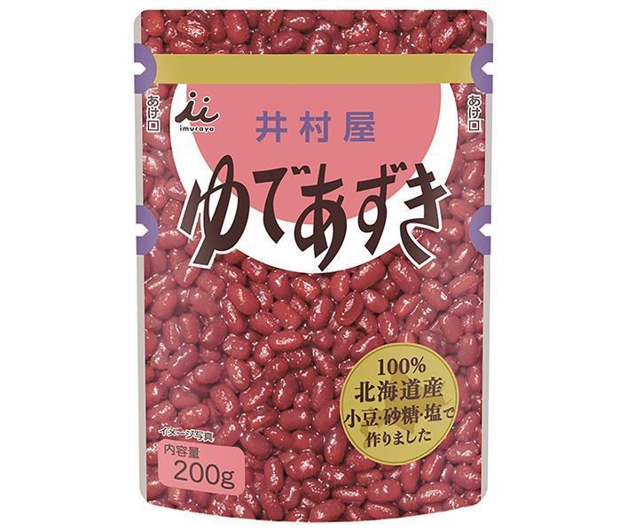 井村屋 北海道パウチ ゆであずき 200gパウチ×20(10×2)袋入｜ 送料無料 ゆで小豆 小豆 スイーツ つぶあ..