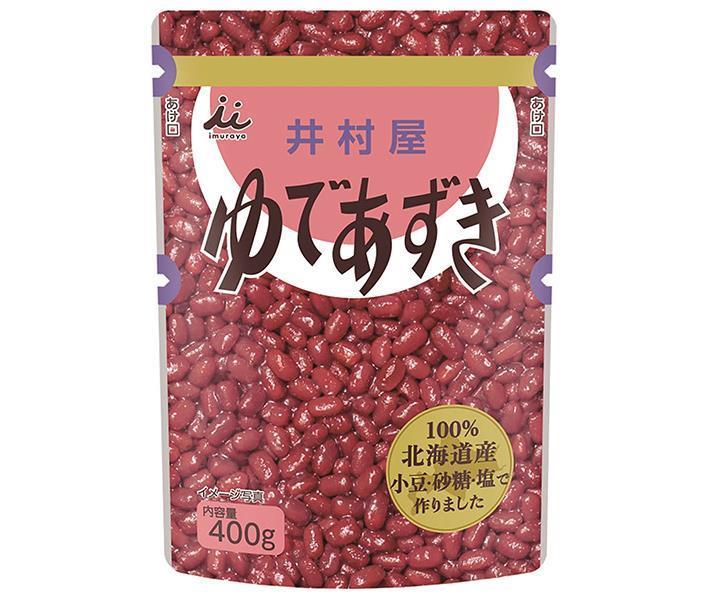 井村屋 北海道パウチ ゆであずき 400gパウチ×10袋入×(2ケース)｜ 送料無料 あずき 小豆 ゆであずき 北海道