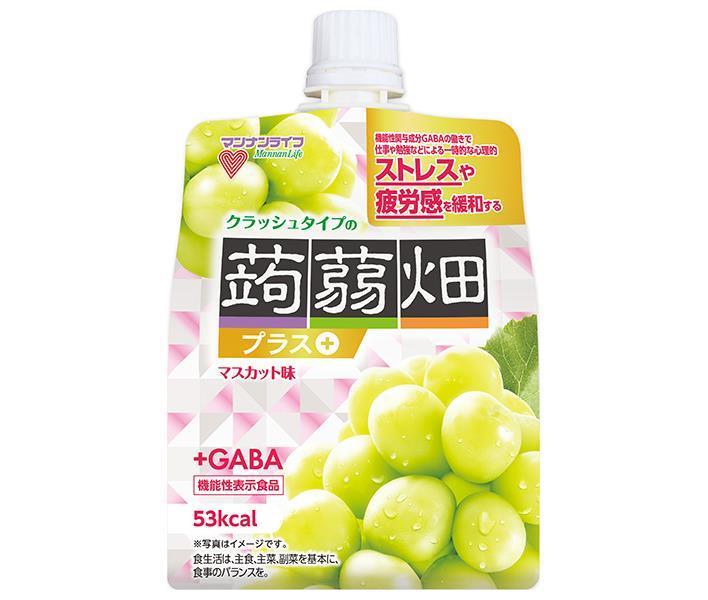 マンナンライフ クラッシュタイプの蒟蒻畑プラスマスカット味 150gパウチ×30本入×(2ケース)｜ 送料無料 ゼリー飲料 蒟蒻畑 こんにゃくゼリー マスカット 葡萄