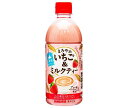 サンガリア まろやかいちご&ミルクティー 500mlペットボトル×24本入｜ 送料無料 紅茶 ミルクティー フルーツティー ストロベリー アッサム