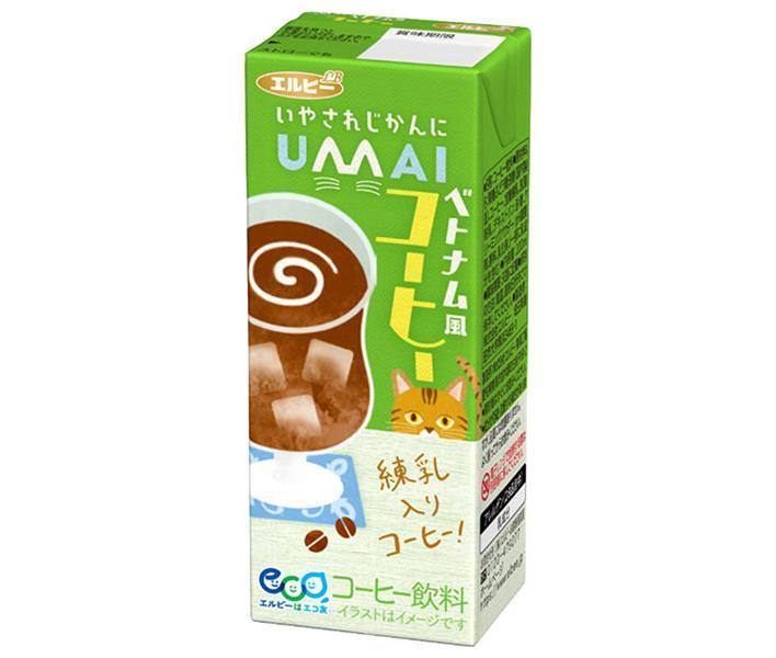 エルビー UMAI ベトナム風コーヒー 200ml紙パック×24本入｜ 送料無料 乳性 コーヒー 紙パック 1