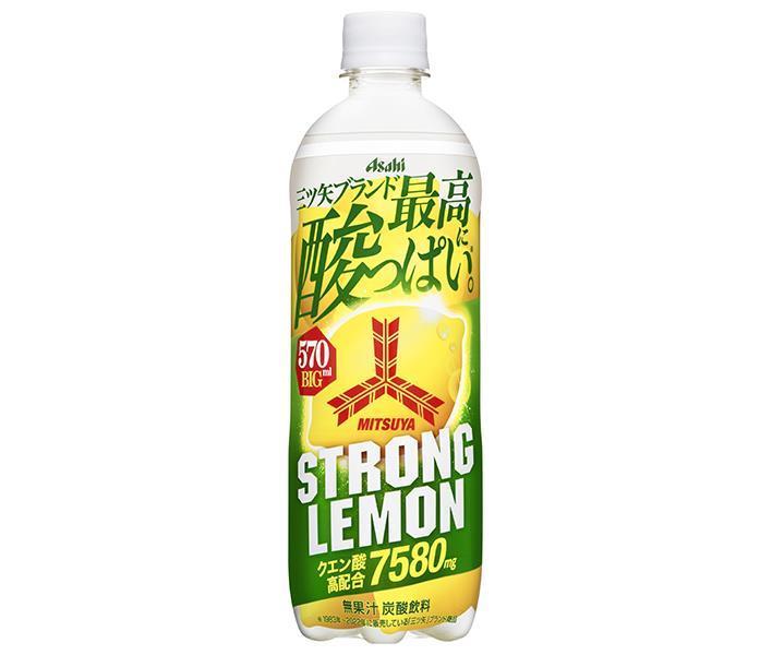 アサヒ飲料 三ツ矢 ストロングレモン 570mlペットボトル×24本入｜ 送料無料 サイダー 三矢 レモン クエン酸のサムネイル