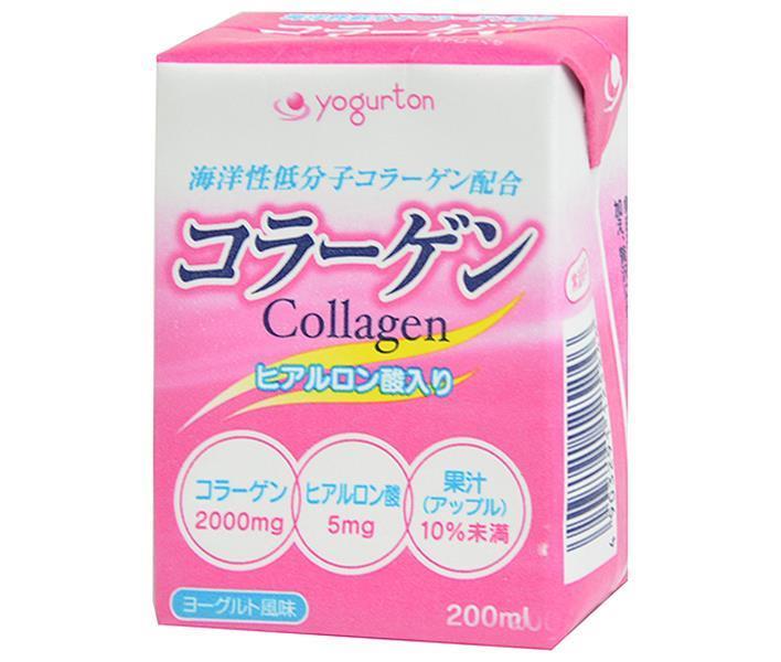 ヨーグルトン乳業 コラーゲン 200ml紙パック×16本入×(2ケース)| 送料無料 ヒアルロン酸 りんご