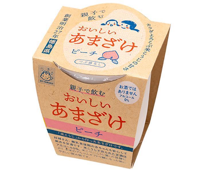 ヤマク食品 親子で飲むおいしい甘酒（ピーチ） 180g×12個入×(2ケース)｜ 送料無料 あまざけ 甘酒 桃