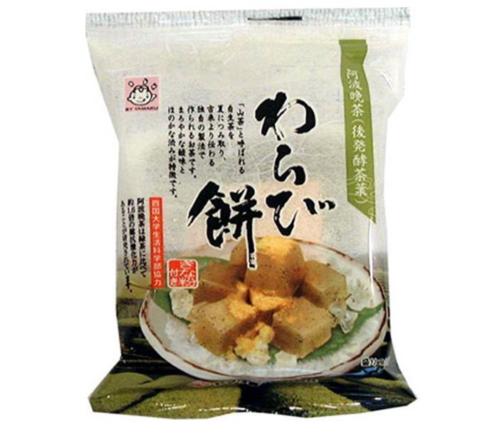 ヤマク食品 阿波晩茶 わらびもち 100g×12袋入｜ 送料無料 一般食品 和菓子 きな粉餅