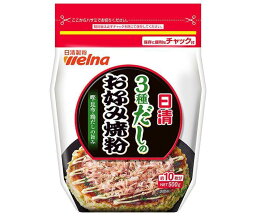 日清ウェルナ 日清 3種だしのお好み焼粉 500g×12袋入×(2ケース)｜ 送料無料 一般食品 調味料 粉末 小麦粉 お好み焼き