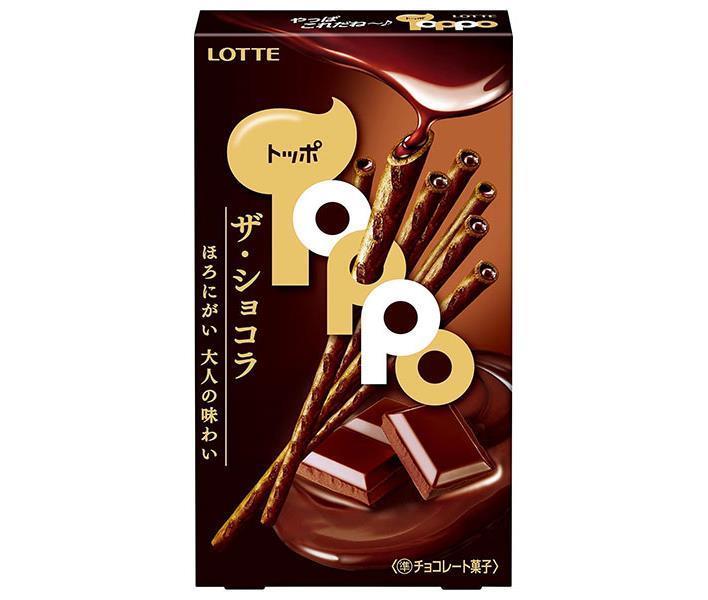 ロッテ トッポ ザ・ショコラ 2袋入×10個入｜ 送料無料 チョコ チョコレート 菓子 ビター ほろにがのサムネイル