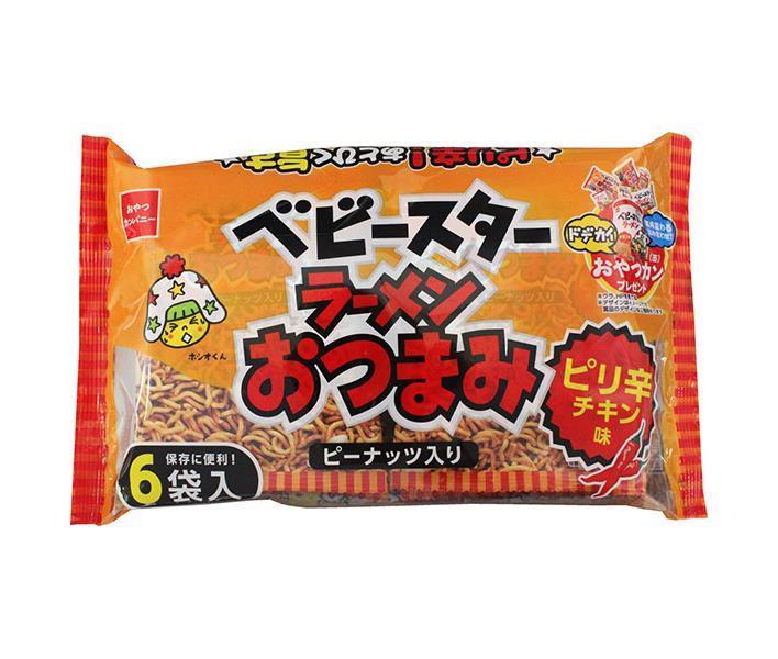 おやつカンパニー ベビースター ラーメンおつまみ6P ピリ辛チキン味 138g(23g×6)×15袋入｜ 送料無料 お菓子 スナック菓子 ピリ辛チキン味 個包装