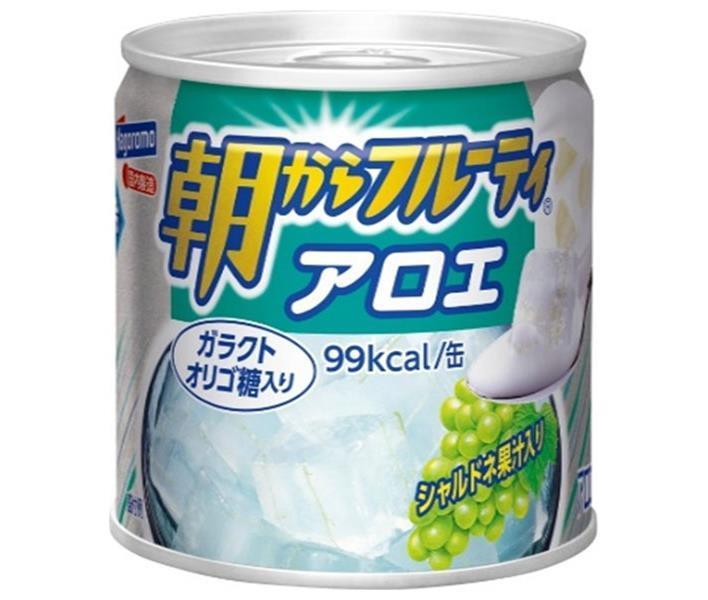 はごろもフーズ 朝からフルーティ アロエ 190g缶×24個入×(2ケース)｜ 送料無料 缶缶詰 フルーツ 果物 ..