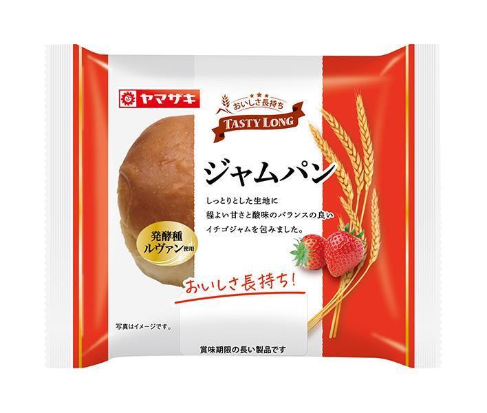 山崎製パン テイスティロング ジャムパン 10個入｜ 送料無料 ぱん パン ジャム ジャムパン