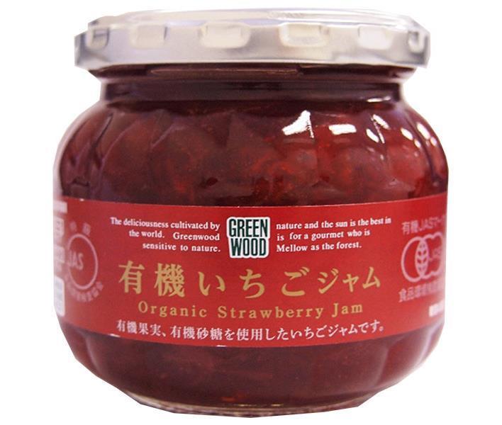 GREEN WOOD(グリーンウッド) 有機いちごジャム 230g瓶×12個入｜ 送料無料 一般食品 ジャム 瓶 ストロベリー イチゴ 有機