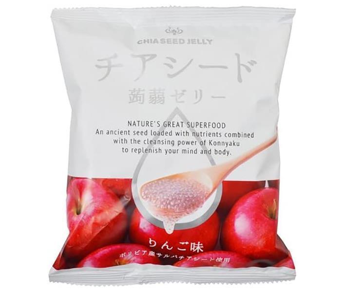 若翔 チアシード蒟蒻ゼリー りんご味 10個×12袋入｜ 送料無料 お菓子 ゼリー 果汁 こんにゃくゼリー アップル 林檎