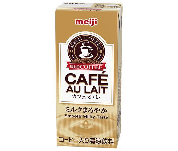 【送料無料・メーカー/問屋直送品・代引不可】明治 COFFEE カフェオ・レ 200ml紙パック×24本入×(2ケース)｜ 珈琲 コーヒー カフェオレ