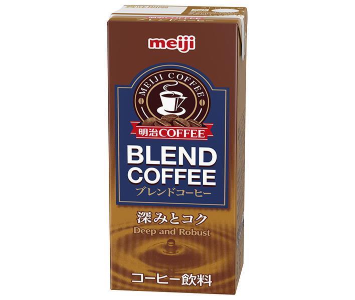 明治 COFFEE ブレンドコーヒー 200ml紙パック×24本入×(2ケース) メーカー 問屋直送｜ 送料無料 コーヒー 珈琲