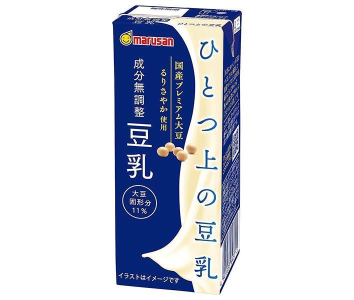 マルサンアイ ひとつ上の豆乳 成分無調整豆乳 200ml紙パック×24本入×(2ケース)｜ 送料無料 マルサン 豆..