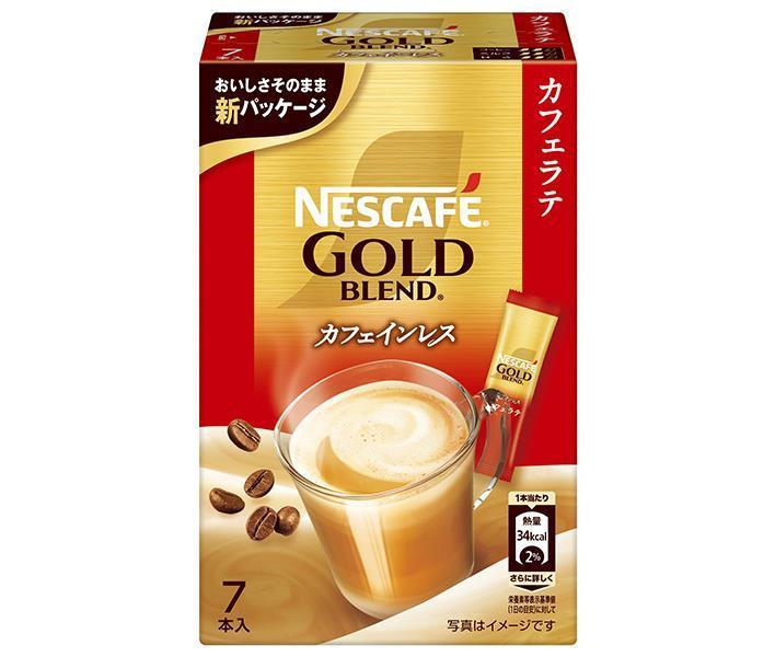 ネスカフェ ゴールドブレンド カフェインレス　コーヒー ネスレ日本 ネスカフェ ゴールドブレンド カフェインレス スティックコーヒー ミックスタイプ (7g×7P)×24箱入｜ 送料無料 嗜好品 コーヒー類 スティックコーヒー インスタント 粉末 箱