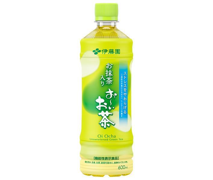 伊藤園 お抹茶入りお〜いお茶【機能性表示食品】 600mlペットボトル×24本入｜ 送料無料 お茶 緑茶 抹茶..