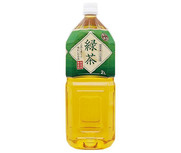 富永貿易 神戸茶房 緑茶 2Lペットボトル×6本入｜ 送料無料 茶飲料 お茶 緑茶 PET