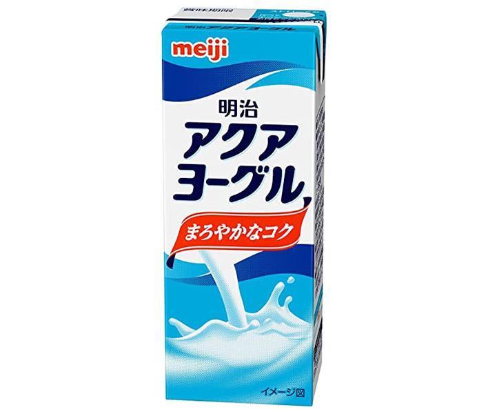 【送料無料・メーカー/問屋直送品・代引不可】明治 アクアヨーグル 200ml紙パック×24本入×(2ケース)｜ ..