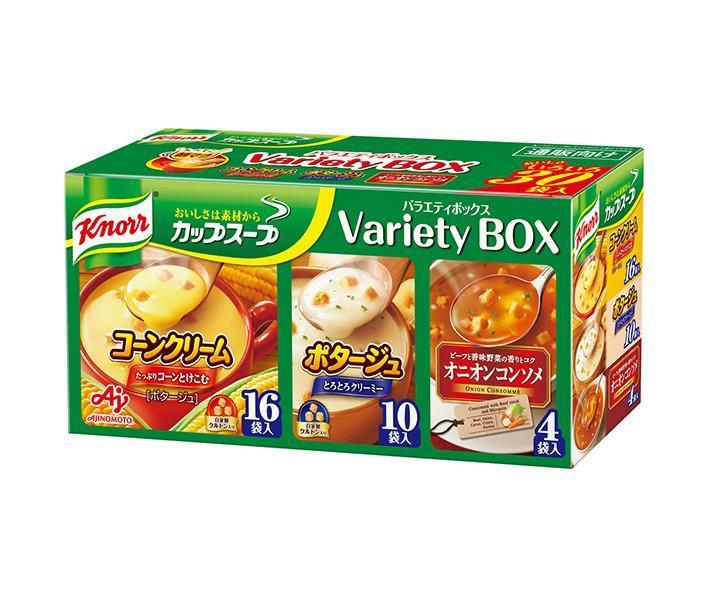 味の素 クノール カップスープ バラエティボックス 30袋×1箱入｜ 送料無料 ポタージュ オニオンコンソメ コーンクリーム スープのサムネイル