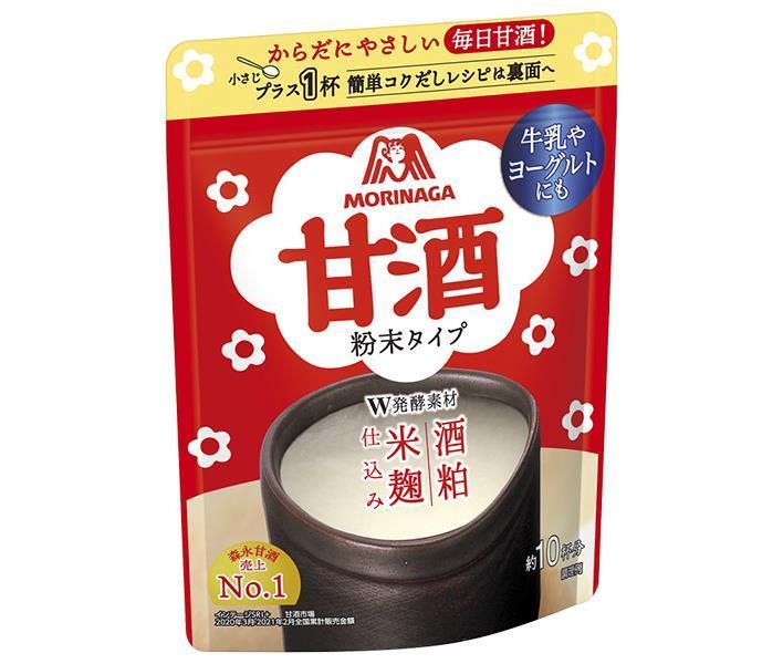 森永製菓 甘酒(粉末) 100g×16(8×2)袋入×(2ケース)｜ 送料無料 森永 粉末 あまざけ 酒粕 ホット インス..