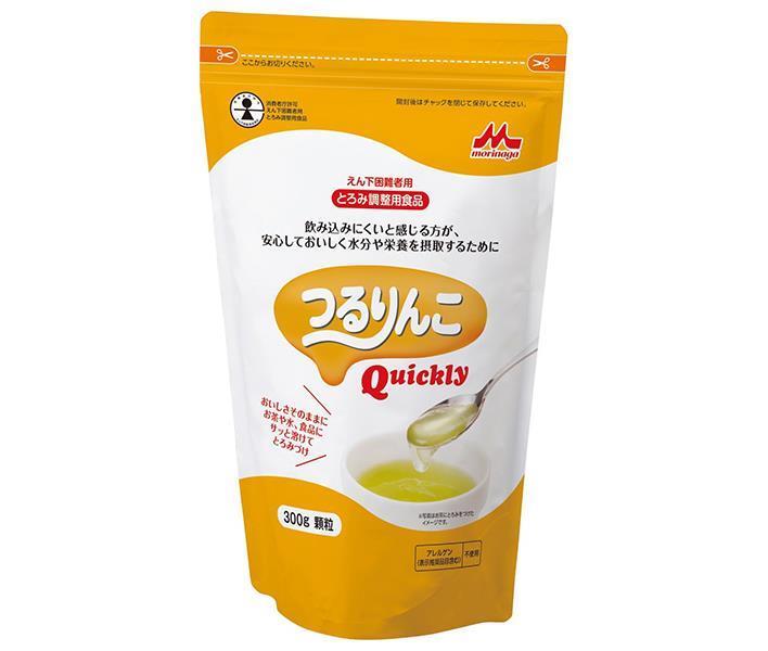 森永乳業 つるりんこ Quickly 300g×12袋入｜ 送料無料 とろみ 調整 介護 嚥下