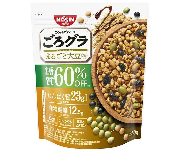 JANコード:4901620161682 原材料 粒状大豆たんぱく(国内製造)、大豆パフ(脱脂大豆粉、でん粉(小麦を含む))、水溶性食物繊維、黒大豆、砂糖、植物油脂、青大豆、きな粉、大豆、オーツ麦フレーク、食塩、乳糖、しょうゆ、黒糖蜜、豆乳/香料、炭酸カルシウム、ビタミンC、乳化剤、酸化防止剤(ビタミンE、ビタミンC)、甘味料(ステビア)、ピロリン酸鉄、ナイアシン、パントテン酸カルシウム、ビタミンB6、ビタミンB1、葉酸、ビタミンB2、ビタミンD、ビタミンB12 栄養成分 (1食分(50g)当たり)エネルギー186kcal、たんぱく質16.6g、脂質6.7g、コレステロール0mg、炭水化物23.2g、糖質10.7g、食物繊維12.5g、食塩相当量0.31g、カルシウム142mg、鉄6.5mg、ナイアシン7.0mg、パントテン酸0.85mg、ビタミンB1 0.45mg、ビタミンB2 0.15mg、ビタミンB6 0.60mg、ビタミンB12 0.35μg、ビタミンC 31mg、ビタミンD 3.5μg、葉酸133μg、リン234mg、カリウム765mg 内容 カテゴリ：一般食品、健康食品、袋サイズ:235〜365(g,ml) 賞味期間 (メーカー製造日より)8ヶ月 名称 シリアル 保存方法 直射日光・高温多湿をおさけ下さい。 備考 販売者:日清シスコ株式会社大阪府堺市堺区石津北町80 ※当店で取り扱いの商品は様々な用途でご利用いただけます。 御歳暮 御中元 お正月 御年賀 母の日 父の日 残暑御見舞 暑中御見舞 寒中御見舞 陣中御見舞 敬老の日 快気祝い 志 進物 内祝 %D御祝 結婚式 引き出物 出産御祝 新築御祝 開店御祝 贈答品 贈物 粗品 新年会 忘年会 二次会 展示会 文化祭 夏祭り 祭り 婦人会 %Dこども会 イベント 記念品 景品 御礼 御見舞 御供え クリスマス バレンタインデー ホワイトデー お花見 ひな祭り こどもの日 %Dギフト プレゼント 新生活 運動会 スポーツ マラソン 受験 パーティー バースデー 類似商品はこちら日清シスコ ごろグラ 糖質60%オフ まるごと3,950円日清シスコ ごろグラ 糖質60%オフ まるごと8,089円日清シスコ ごろグラ 糖質50%オフ 彩り果実4,428円日清シスコ ごろグラ 糖質60%オフ チョコナ4,428円日清シスコ ごろグラ 糖質50%オフ 彩り果実8,089円日清シスコ ごろグラ 糖質60%オフ チョコナ8,089円日清シスコ ごろグラ きなこ大豆 320g×63,909円日清シスコ ごろグラ きなこ大豆 320g×63,950円日清シスコ ごろグラ 贅沢果実 320g×6袋3,909円新着商品はこちら2024/5/11伊藤園 ニッポンエール 宮崎県産日向夏ゼリー 3,086円2024/5/11伊藤園 ニッポンエール 宮崎県産日向夏ゼリー 5,406円2024/5/11えひめ飲料 POM 日本の麦茶 600mlペッ2,516円ショップトップ&nbsp;&gt;&nbsp;カテゴリトップ&nbsp;&gt;&nbsp;一般食品&nbsp;&gt;&nbsp;その他の一般食品ショップトップ&nbsp;&gt;&nbsp;カテゴリトップ&nbsp;&gt;&nbsp;一般食品&nbsp;&gt;&nbsp;その他の一般食品2024/05/12 更新 類似商品はこちら日清シスコ ごろグラ 糖質60%オフ まるごと3,950円日清シスコ ごろグラ 糖質60%オフ まるごと8,089円日清シスコ ごろグラ 糖質50%オフ 彩り果実4,428円新着商品はこちら2024/5/11伊藤園 ニッポンエール 宮崎県産日向夏ゼリー 3,086円2024/5/11伊藤園 ニッポンエール 宮崎県産日向夏ゼリー 5,406円2024/5/11えひめ飲料 POM 日本の麦茶 600mlペッ2,516円