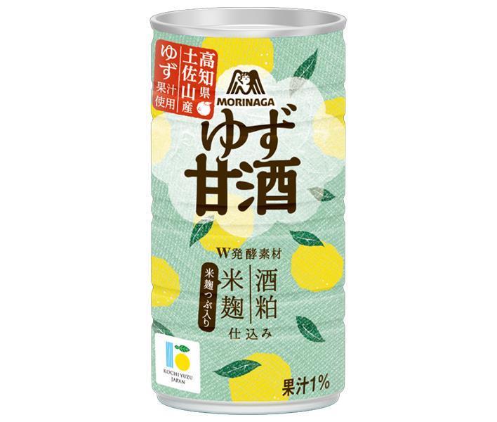 森永製菓 ゆず甘酒 185g缶×30本入｜ 送料無料 あまざけ 柚子 ゆず 甘酒