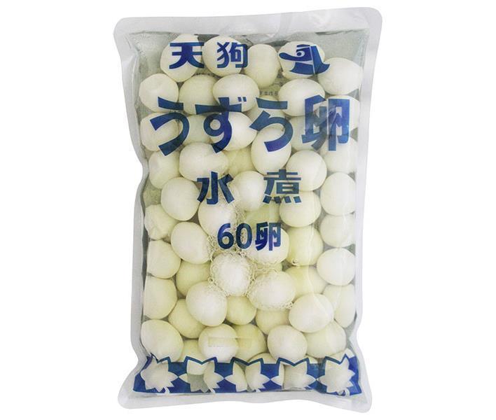 天狗缶詰 うずら卵 水煮 国産 60個×8袋入×(2ケース)｜ 送料無料 卵 たまご 業務用