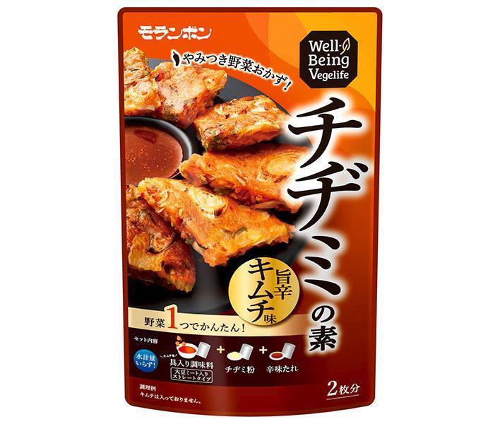 モランボン Well BeingVegelife チヂミの素 旨辛キムチ味 315g×10袋入×(2ケース)｜ 送料無料 調味料 料理の素 チヂミ キムチ 1