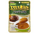 ハウス食品 やさしくラクケア とろとろ煮込みのハンバーグ味 80g×40袋入×(2ケース)| 送料無料 ケアフード 介護食品 レトルト