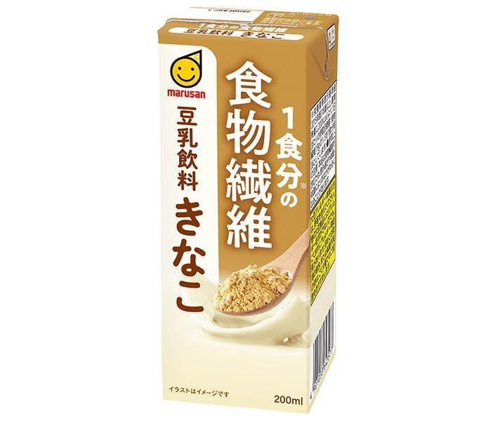 マルサンアイ 1食分の食物繊維 豆乳飲料 きなこ 200ml紙パック×24本入｜ 送料無料 豆乳 豆乳飲料 きなこ 食物繊維