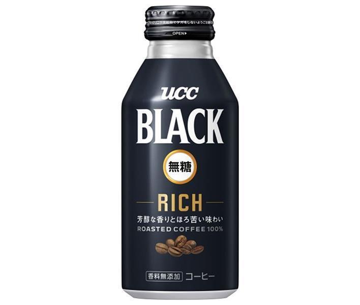 UCC BLACK無糖 RICH(リッチ) 375gリキャップ缶×24本入×(2ケース)｜ 送料無料 珈琲 コーヒー ブラック 無糖 缶コーヒー