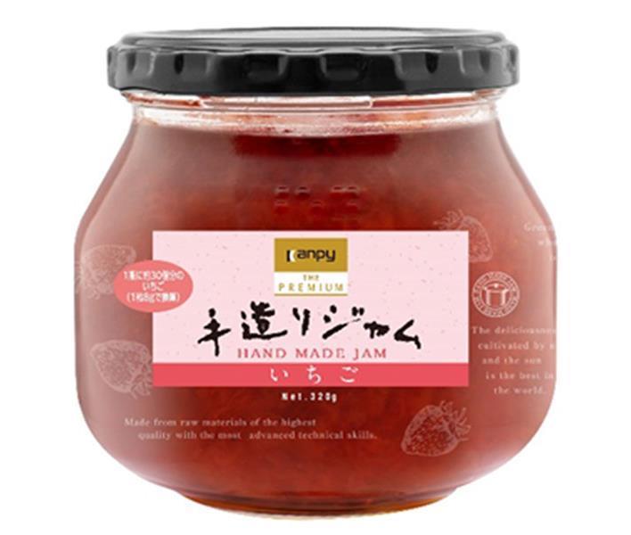 楽天ドリンクマーケットカンピー ザ プレミアム 手造りジャム いちご 320g瓶×6個入｜ 送料無料 ジャム 果汁 いちご 手作り イチゴ 苺