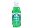 友桝飲料 メロンソーダ 500mlペットボトル×24本入| 送料無料 炭酸飲料 メロンソーダ
