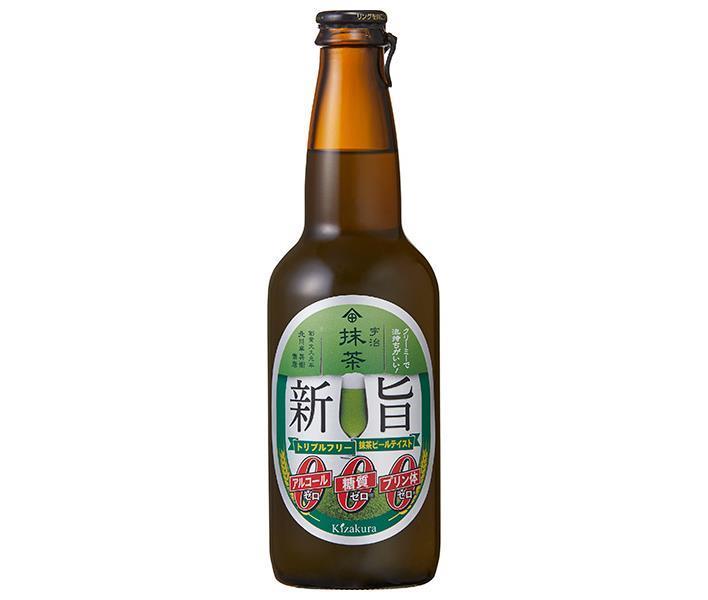 黄桜 新旨ゼロ 抹茶ビールテイスト トリプルフリー 330ml瓶×12本入×(2ケース)｜ 送料無料 ノンアルコー..