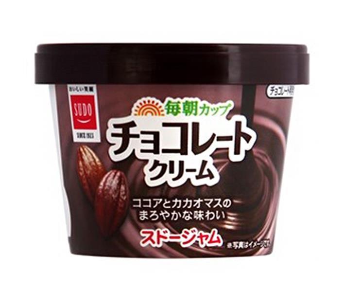 スドージャム 毎朝カップ チョコレートクリーム 120g×12個入×(2ケース)｜ 送料無料 チョコ チョコレート クリーム ジャム 紙カップ