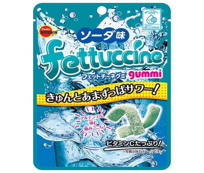 ブルボン フェットチーネグミ ソーダ味 50g×10個入｜ 送料無料 お菓子 おやつ グミ ソーダ