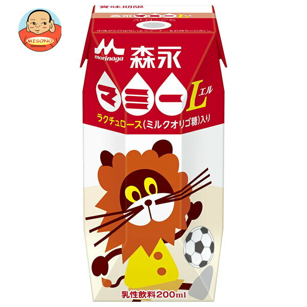 森永乳業 森永マミーL(プリズマ容器) 200ml紙パック×24本入｜ 送料無料 乳酸菌 ミルクオリゴ糖 紙パック