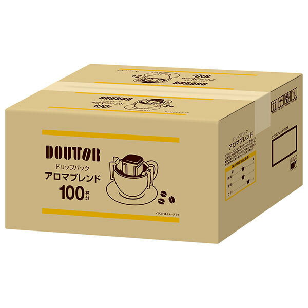 楽天ドリンクマーケットドトールコーヒー ドトール ドリップコーヒー アロマ （7g×100P）×1個入×（2ケース）｜ 送料無料 嗜好品 コーヒー類 ドリップコーヒー 業務用