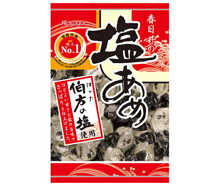 キャンディ 春日井製菓 塩あめ 144g×12個入×(2ケース)｜ 送料無料 お菓子 飴・キャンディー 袋 塩分補給 伯方の塩使用