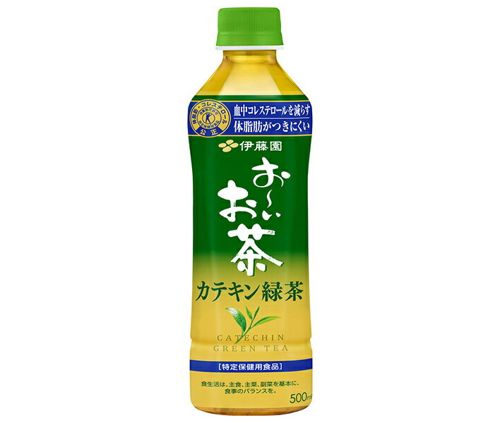 伊藤園 お～いお茶 カテキン緑茶【特定保健用食品 特保】 500mlペットボトル×24本入×(2ケース)｜ 送料無料 お茶飲料 トクホ 体脂肪