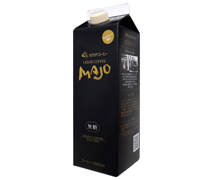ミカド珈琲 リキッドコーヒー 無糖 1L紙パック×6本入×(2ケース)｜ 送料無料 珈琲 アイスコーヒー 無糖 紙パック 1l 1Lのサムネイル