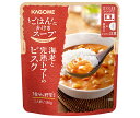 カゴメ ごはんにかけるスープ 海老と完熟トマトのビスク 180g×30袋入×(2ケース)| 送料無料 野菜スープ スープ レトルト レンジ調理