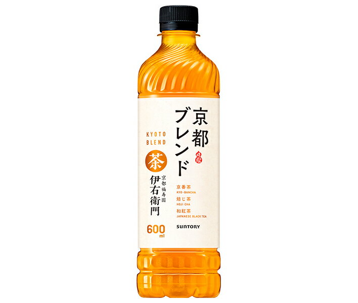 サントリー 伊右衛門(いえもん) 京都ブレンド【手売り用】 600mlペットボトル×24本入｜ 送料無料 茶飲料 緑茶 PET ブレンド茶