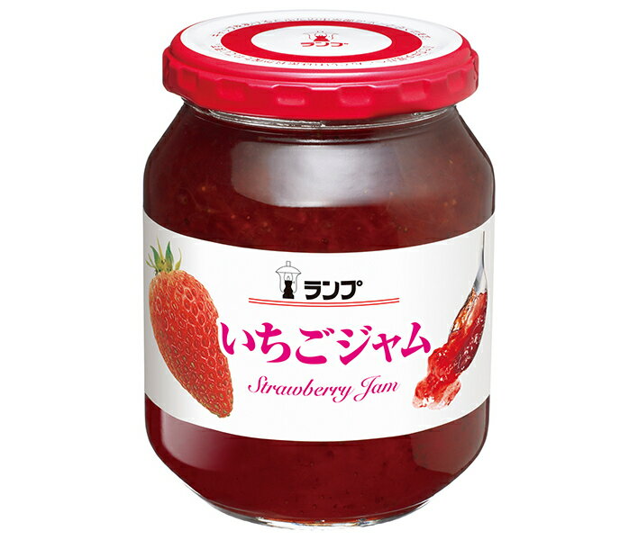 アヲハタ ランプ イチゴジャム 380g瓶×12個入×(2ケース)| 送料無料 一般食品 ジャム 瓶 いちご 苺