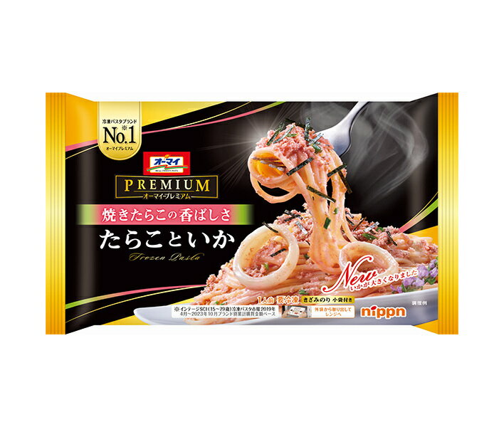 【冷凍商品】日本製粉 オーマイプレミアム 焼きたらこの香ばしさ たらこといか 1食×12袋入｜ 送料無料 オーマイプレミアム 冷凍食品 パスタのサムネイル